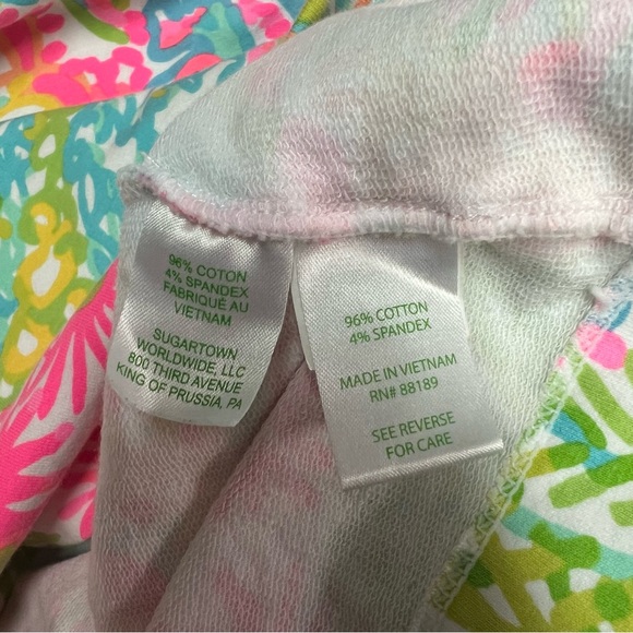 Lilly Pulitzer Sweatshirt Womens Small Floral Skipper Multi 1/2-zip 33261 - Picture 6 of 9